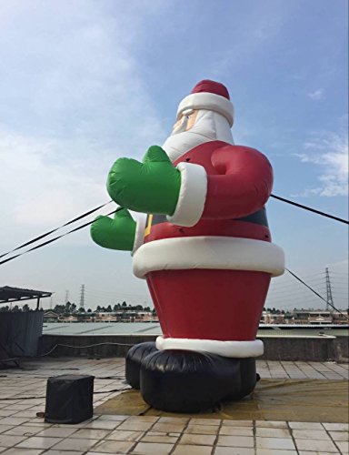 Air-Ads Supplies 20ft Inflatable Giant Christmas Santa Claus Red Green