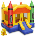 Cloud 9 Commercial Grade Crayon Castle Bounce House with Blower Multicolor