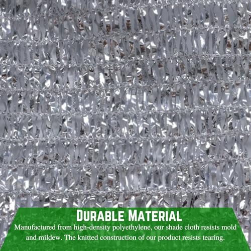 Farm Plastic Supply Aluminet Silver Shade Cloth 70% Reflective 14' x 175'