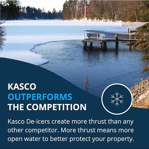 Kasco 1 HP Lake & Pond De-icer 120V Black