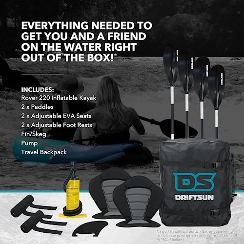 Driftsun Rover Inflatable Tandem Kayak White Water - Rover 220