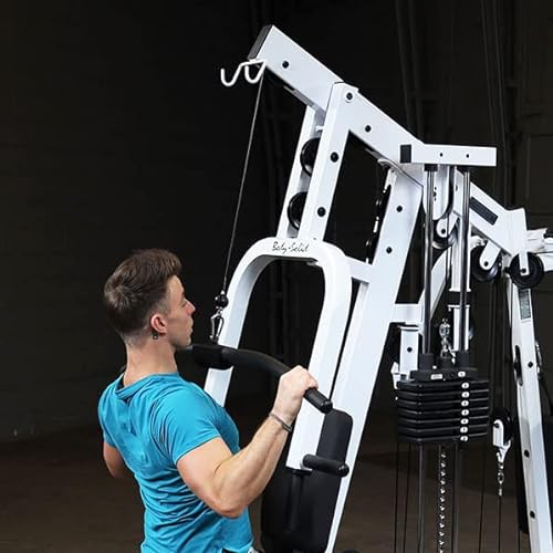 Body-Solid (EXM2500LPS) Multi-Station Home Gym Machine, Arm & Leg Strength Training Functional Exercise Workout Station White