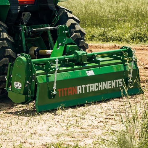 Titan Attachments 3 Point 72" Rotary Tiller Attachment Green