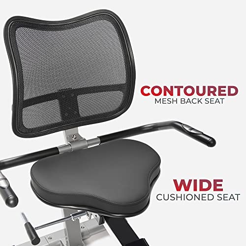 Sunny Health & Fitness Elite Recumbent Cross Trainer & Elliptical Machine Grey