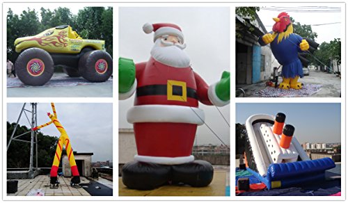 Air-Ads Supplies 20ft Inflatable Giant Christmas Santa Claus Red Green