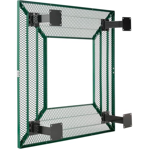 Global Industrial 6" Square Outdoor Tree Bench Expanded Metal Green