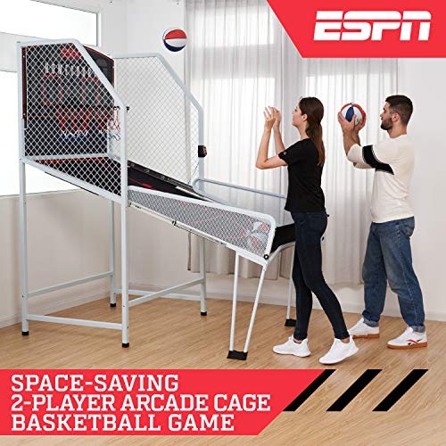 ESPN Indoor Basketball Arcade Game Premium Black/Red/White