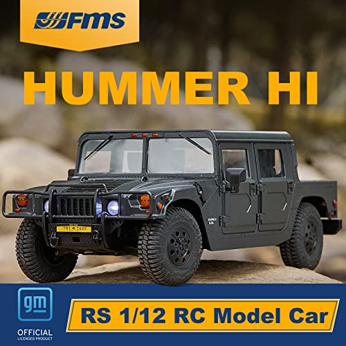 BEEZRC 1/12 RC Crawler HMMWV H1 Alpha Offroad Remote Control Car Yellow
