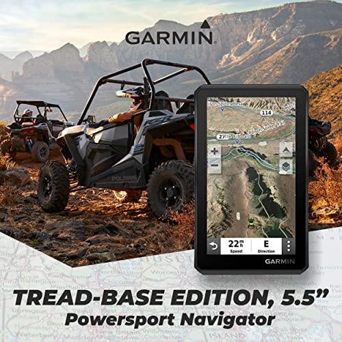 Wearable4U Garmin Tread Base Edition 5.5in Off-Road GPS Navigator with PowerPack Bundle