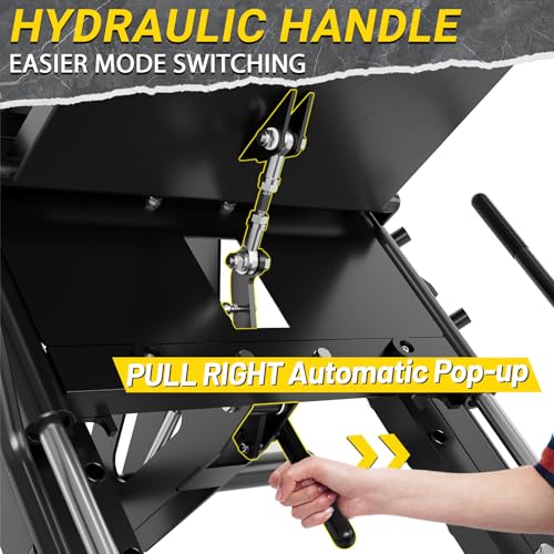 GarveeLife Leg Press Hack Squat Machine Combo Black