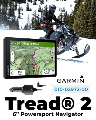 Wearable4U Garmin Tread 2 Powersport Navigator Bundle with 5000mAh Charger