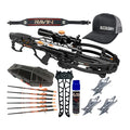 RAVIN Crossbows R29X Sniper Package Hunter's Bundle with Hard Case, Broadheads, Arrows, Sling, Bi-Pod, Hat, and String Fluid Black