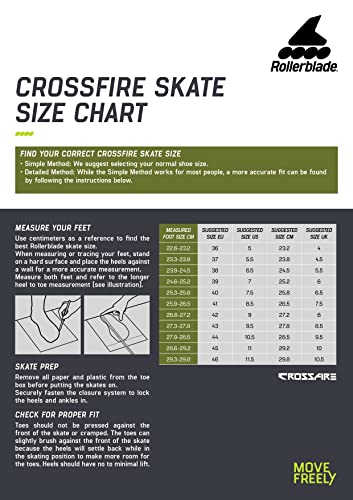 Rollerblade Crossfire Unisex Slalom Inline Skates Black