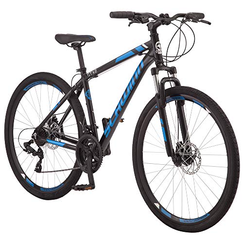 Schwinn GTX 2.0 Comfort Adult Hybrid Bike 700c Black/Blue