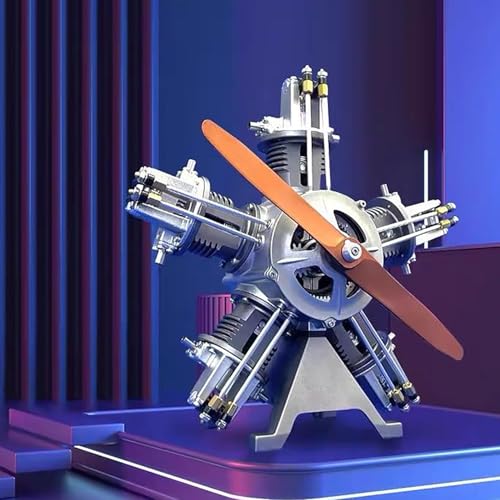 Moderock 5 Cylinder Radial Engine Model Kit Educational DIY Toy