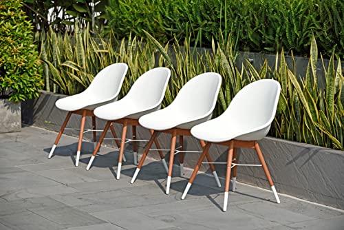Brampton Patio 9-Piece Rectangular Extendable Dining Table Set Eucalyptus