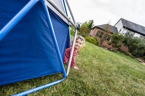 Jack and June Jungle Gym Canopy Set Outdoor Play UV-Resistant Blue/Grey