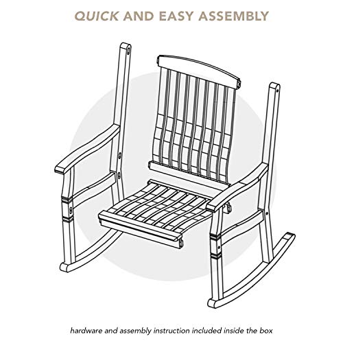 Cambridge Casual Plantation Teak Arie Rocking Chair Chat Set/Natural Teak