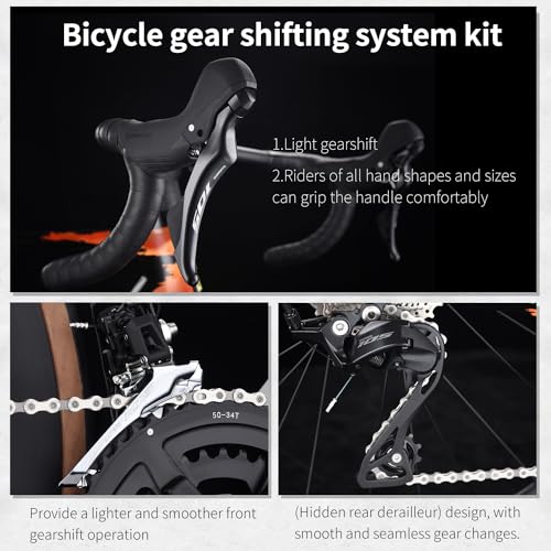 SAVADECK Carbon Fibre Road Bike Aurora-Green