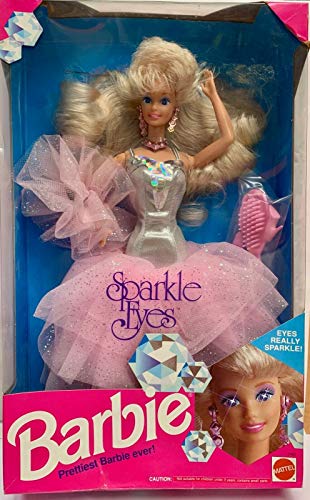 Mattel Barbie 1991 Sparkle Eyes 2482 Silver
