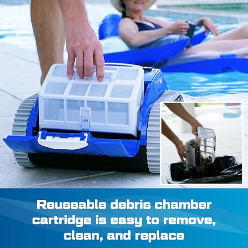 POOL BLASTER CX-300 Cordless Robotic Pool Cleaner Blue