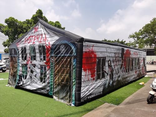 GEPAS Giant Inflatable Maze Game Halloween Haunted House As Picture Show