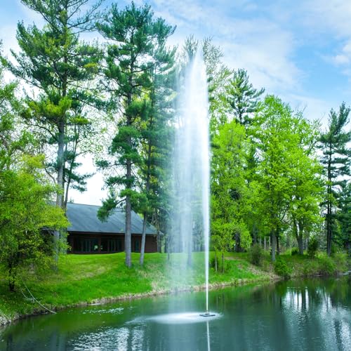 Scott Aerator Gusher Fountain 1 HP 115V Decorative Pond Aerator with 100 ft Electric Cord