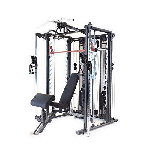 Inspire Fitness SCS Smith System Fully Loaded with Bench and Attachments - Functional Trainer Home Gym - Inspire SCS System (With Bench)