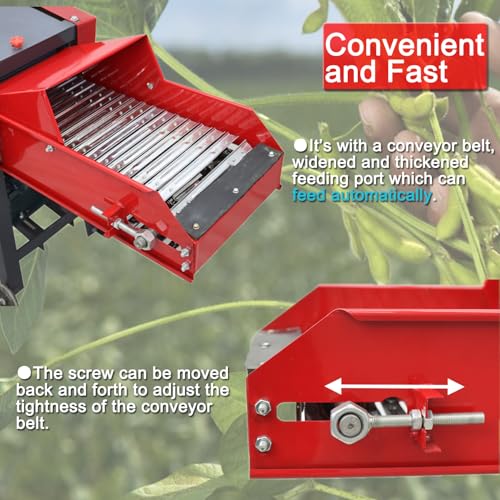 HayWHNKN Chaff Cutter Straw Corn Cutter Pulverizer Red