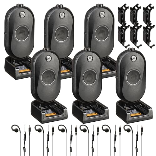 Motorola Solutions CLP1080e 8-Channel Two-Way UHF Business Radio Black (6-Pack)