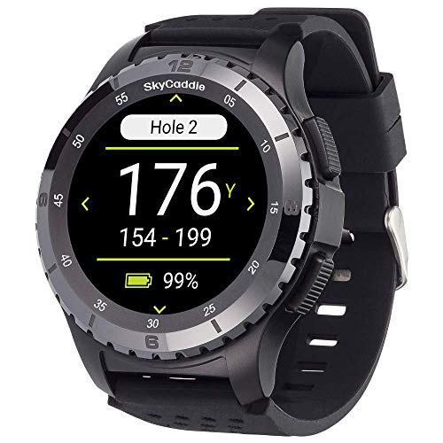 SkyCaddie LX5C Golf GPS Watch with Ceramic Bezel Black