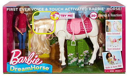 Barbie Dream Horse & Doll Blonde White