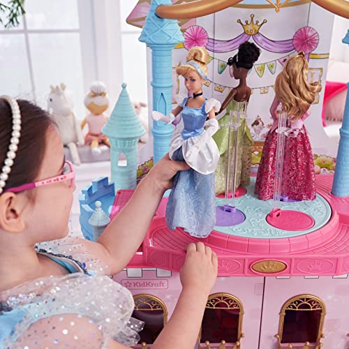 KidKraft Disney Princess Dance & Dream Wooden Dollhouse Pink