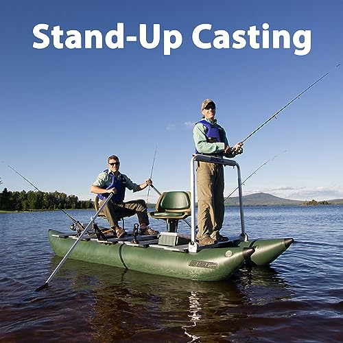 Sea Eagle 375fc FoldCat Inflatable Fishing Boat Deluxe Package Green