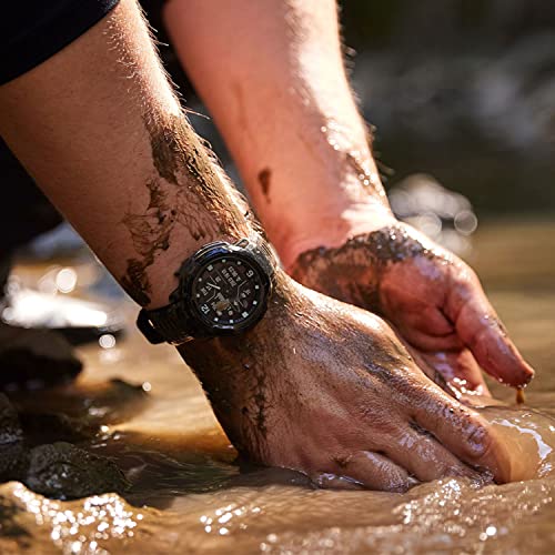 PlayBetter Garmin Instinct Crossover Solar Tactical Hybrid Smart Watch Black