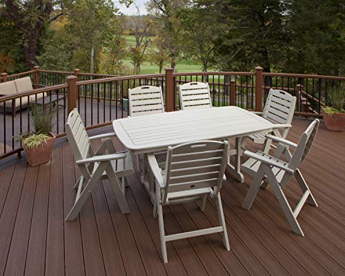 TREX Outdoor Furniture Yacht Club Highback 7-Piece Dining Set Tree House