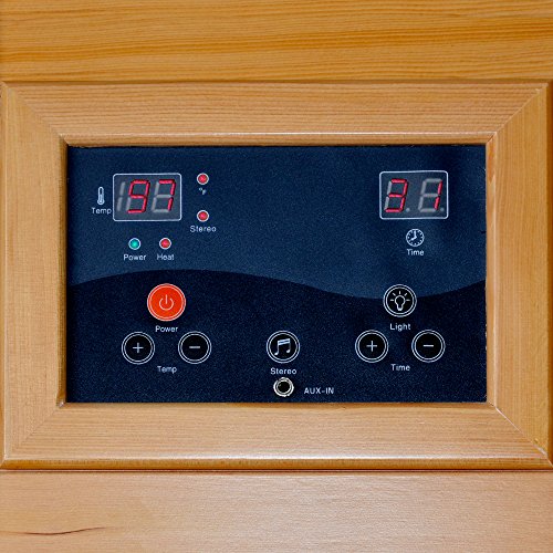 Blue Wave HeatWave BSA2402 1-2 Person Hemlock Carbon Infrared Sauna Hemlock