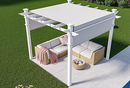 Vita Malibu 10' x 10' Vinyl Pergola White