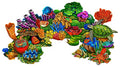 Custom Mosaics, Inc. Coral Reef Porcelain Swimming Pool Mosaic (58" x 33")