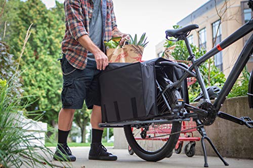 Mongoose Envoy Cargo Bike Grey 26-Inch Wheels 8-Speed Shimano Drivetrain