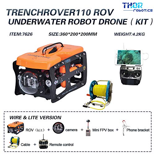 THOR roboTiCS Underwater Drone ROV HD Camera 30M Tether Lite Kit