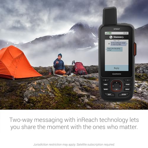 Certified Brands Garmin GPSMAP 67i Rugged GPS Handheld with inReach and Dark Energy Charger Hi-Vis Orange
