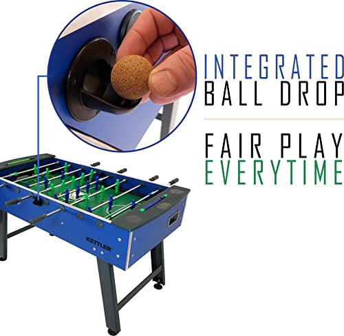 KETTLER Cavalier 2.0 Weatherproof Outdoor Foosball Table Blue