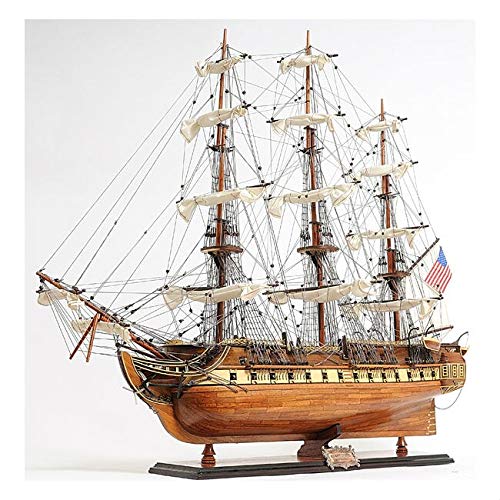 Unknown Constitution Exclusive Model Ship Brown Wood