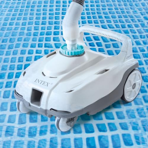 Intex ZX100 Auto Pressure Side Pool Cleaner and Rectangular Ultra XTR Frame Swimming Pool White