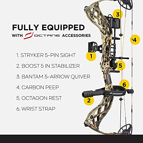 Diamond Archery Deploy SB Compound Bow - Breakup Country - 70 lbs Right Hand Mossy Oak