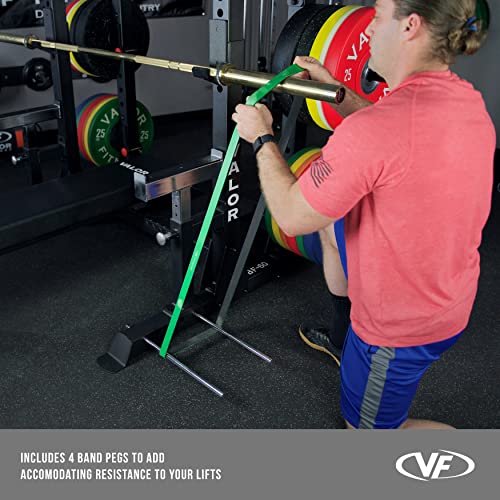 Valor Fitness Competition Bench Press Rack with Safety Spotter Bars Black