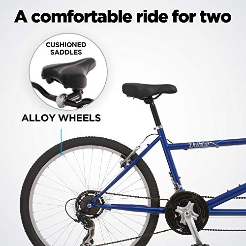 Pacific Dualie Adult Tandem Cruiser Bike Blue