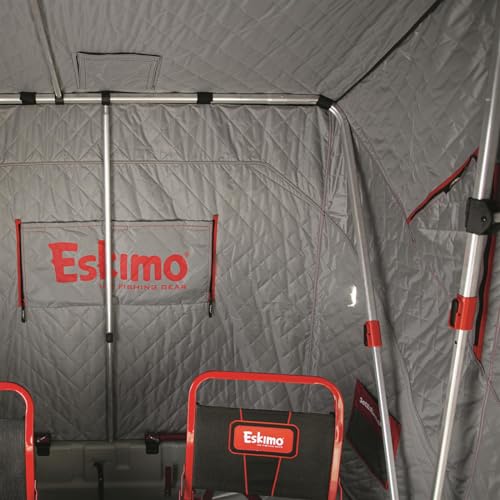 Eskimo Eskape 2600 Insulated 2 Person Ice Fishing Shelter Red