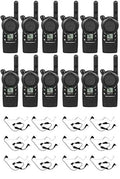 SR-Moto CLS1410 1W 4-Channel Business Radio with Surveillance Headset (12 Pack)